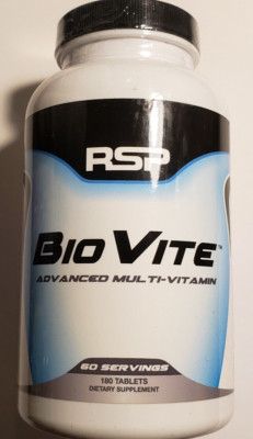 RSP - BIO VITE - Advanced Multi-Vitamin - 180 Tablets - Exp 11/2026