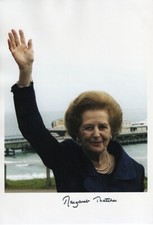 Margaret Thatcher Hand Signed 8 x 12 Photo Autograph Prime Minister England