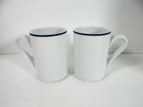 Dansk Christianshavn Blue Mugs Set of 2 Portugal 10 oz.
