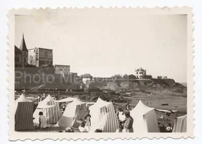 Strände von Saint-Quay-Portrieux Vorkrieg - Amateurfoto, Schnappschuss 1934 x2