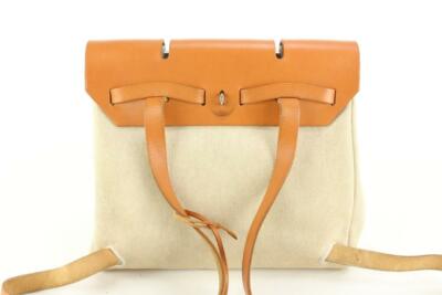 Hermès Beige Sac a Dos Herbag 2-in-1 53h429s Hermes Canvas Herbag Sac a Dos Backpack (SHF-sFEf2v) main image 3