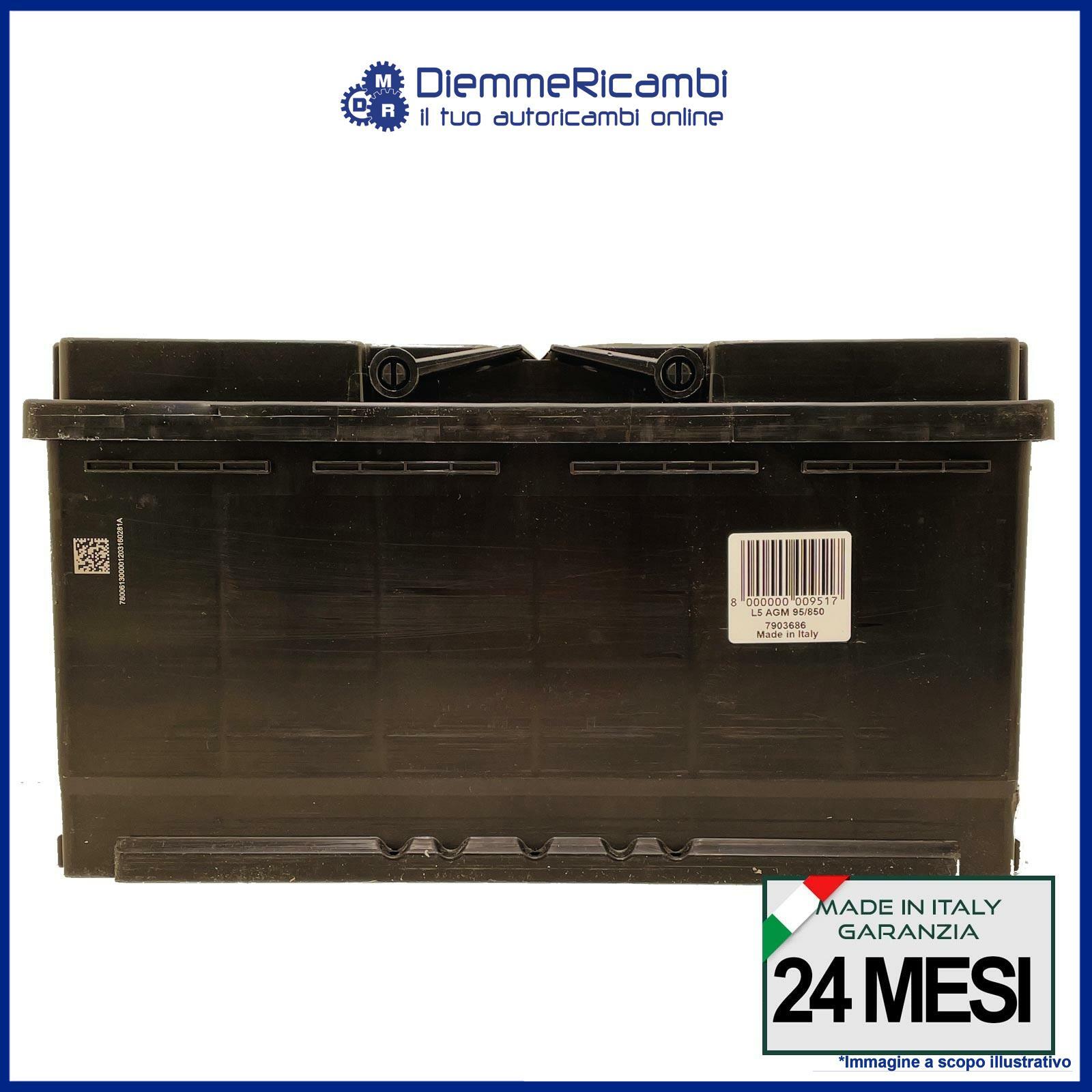 Batteria Auto AGM 95Ah 850A Start & Stop - 353x175x190mm, VR850, Produzione Italiana - Foto 7