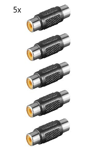 5x Cinch Adapter Audio Stereo Verbinder RCA 2x Buchse Kupplung Chinch 11608 - Bild 2 von 2