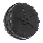 8-1/2" Kids Children's Trike / Tricycle Plastic Rear Wheel (100mm Wide) - Black