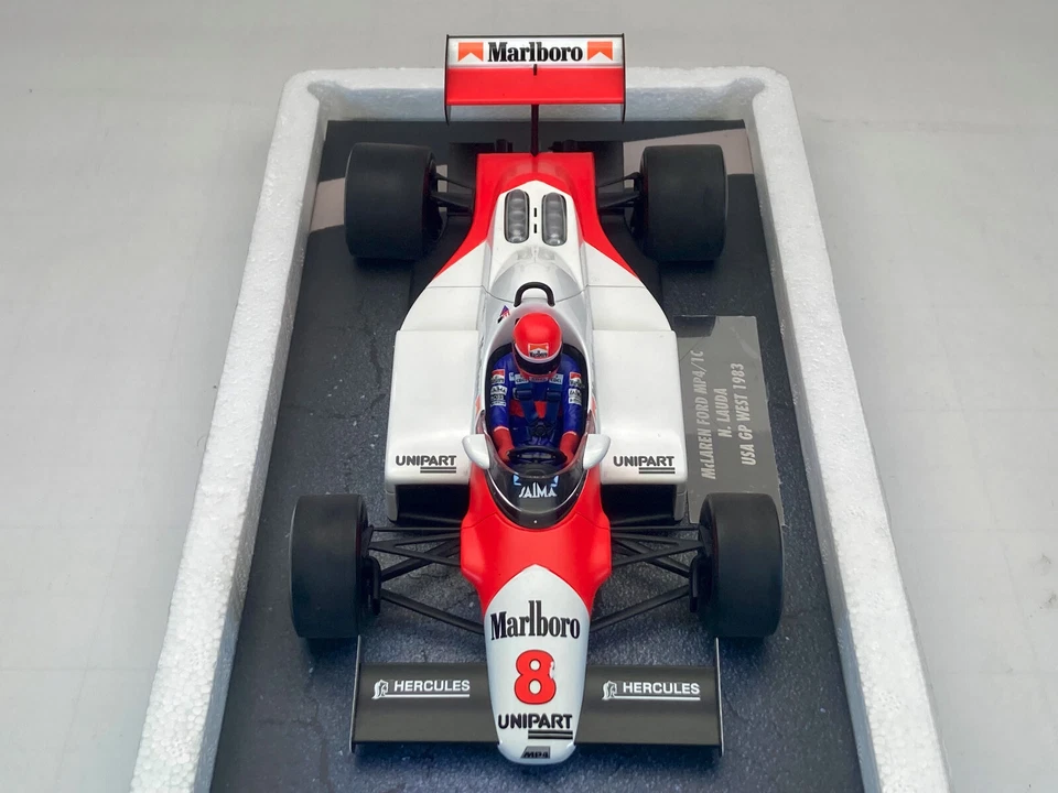 1:18 Minichamps McLaren Ford MP4/1C #8 Niki Lauda 1983 USA GP 537831808 Marlboro - Image 4 of 4