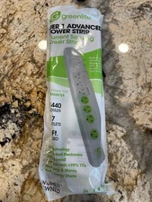 Greenlite 7-Outlet Advanced Power Strip, Energy Saving Surge Protection