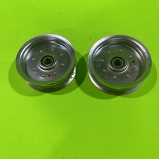 2 Flat Idler Pulley For MTD Cub Cadet 75605034 95605034 75605034A 95605034A