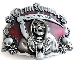grim reaper belt buckle