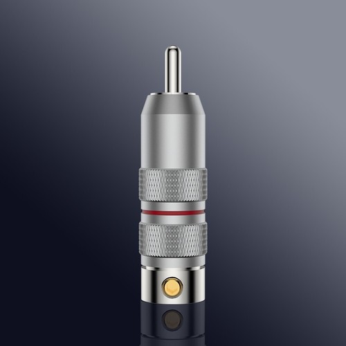 2x Viborg VR107R Rhodium plated Pure Copper RCA plug cable Connector Car Audio - Picture 6 of 22