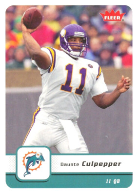 FLEER Daunte Culpepper VIKINGS DOLPHlNS UCF Knights