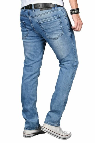 A. Salvarini Designer Herren Jeans Hose Basic Stretch Jeanshose Regular Slim - Bild 80 von 96