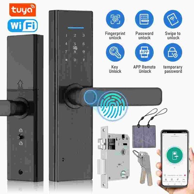 Smart Door Lock Wifi Biometric Fingerprint Touch Password Digital Keyless USA