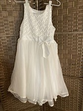White Dress Appropriate For Junior, Bridesmaid, Flower Girl , First Communion.