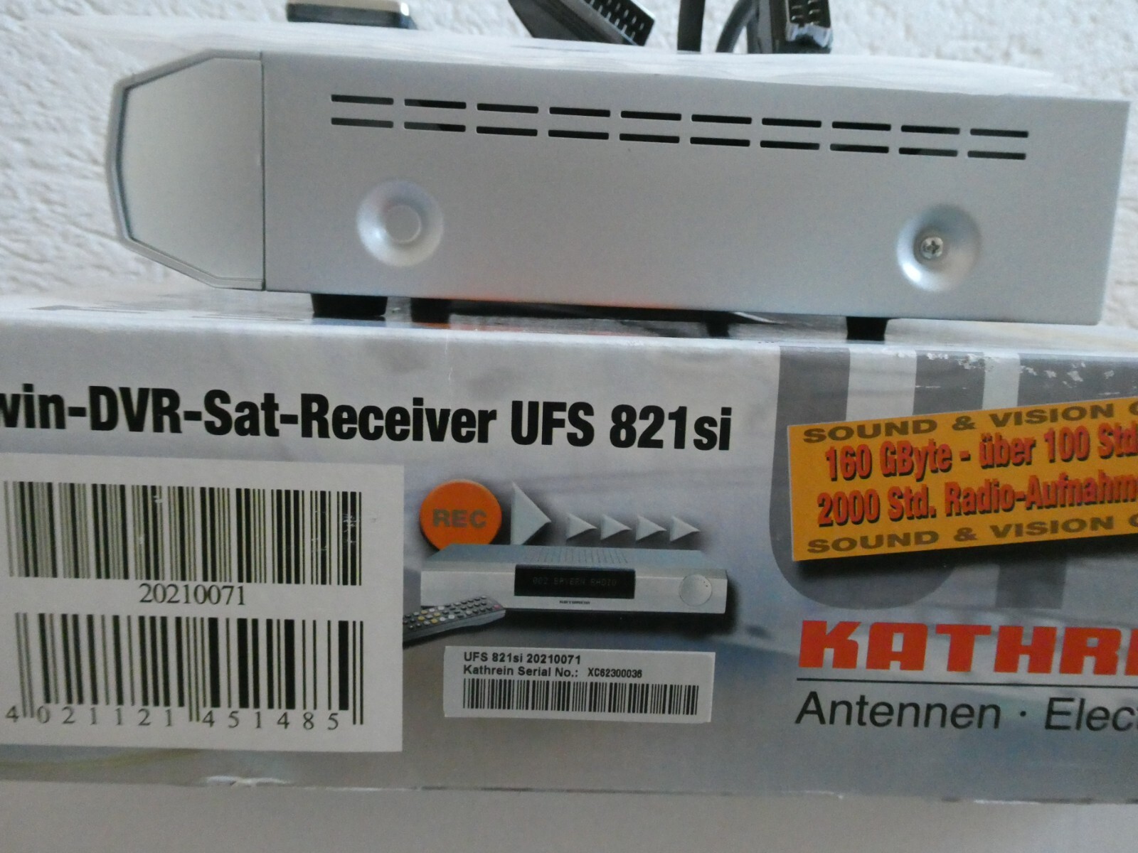 Kathrein UFS 821 si Twin SAT Receiver 160 GB Festplatte, DVBS eBay