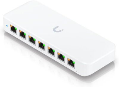 Ubiquiti 8 Port Layer 2 Gigabit PoE+ Switch UniFi OS Kunststoffgehäuse USW-Ultra-60W