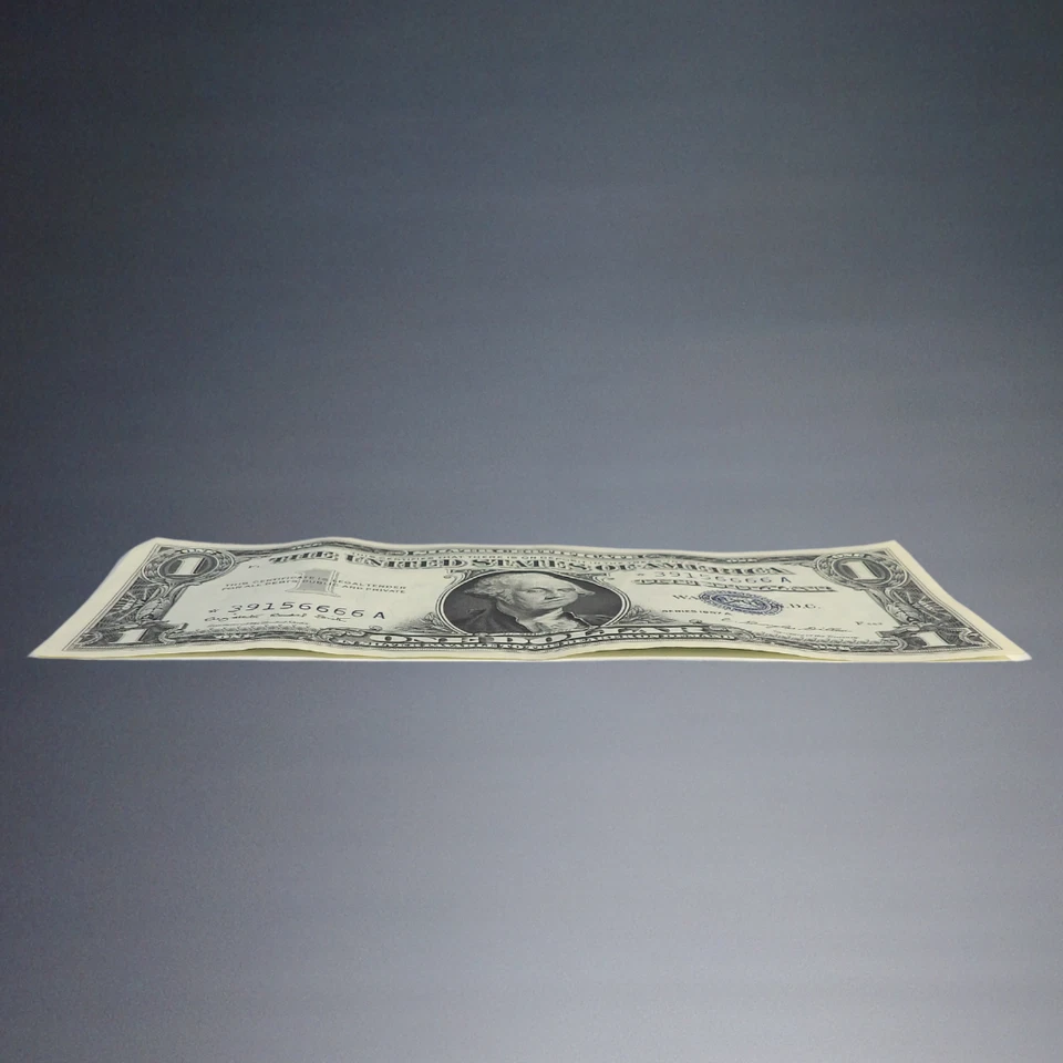 US 1957A $1 ONE DOLLAR SILVER CERTIFICATE BLUE STAR NOTE *39156666A BANKNOTE - Image 3 of 4