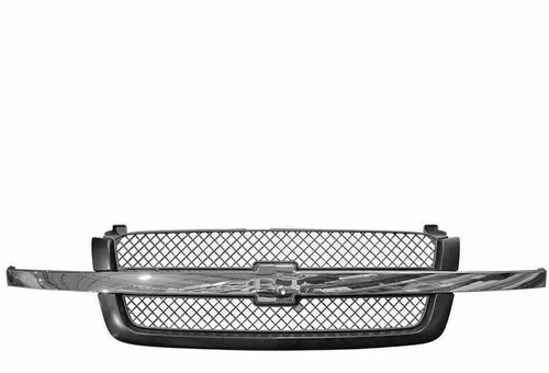 Grille & Headlight Kit & Brackets Set For 2003-06 Chevrolet Silverado 1500/ 2500 - Picture 10 of 13