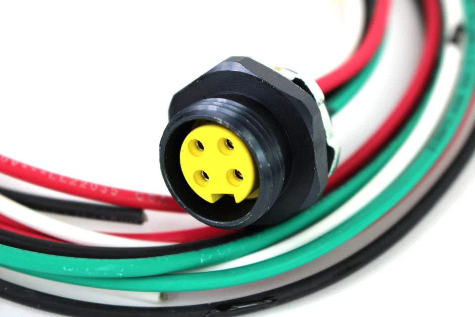 Mini receptáculo hembra de 4 polos con cable y cable TPC 84700 Foto 3 de 4