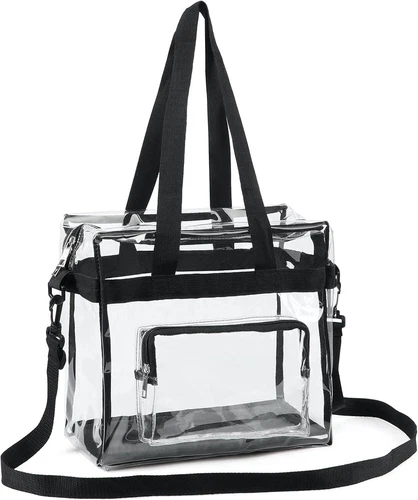 Transparent PVC tote bag women's transparent tote bag zipper wallet- - Picture 9 of 18
