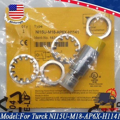 10* For TURCK NI15U-M18-AP6X-H1141 Inductive Proximity Sensor PNP 10-30 VDC 15mm