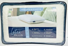 STEARNS & FOSTER LATEX PILLOW STANDARD SIZE 24" x 16" MEDIUM FEEL