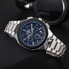 Brand NEW ATTESA Citizen Watch Quartz Watches Blue dial Silver Band