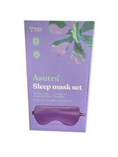 ASUTRA Sleep Mask Set Weighted Silk Eye Pillow Cooling gel Eye Mask 2 Pc Set