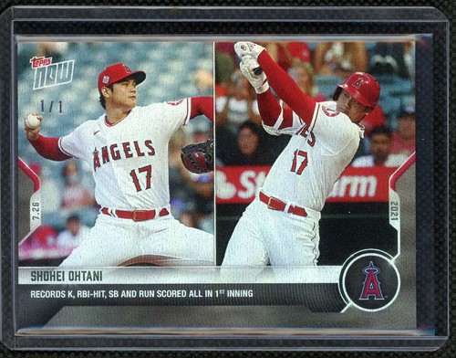 Topps Now  2021 Shohei Ohtani  Platinum Rainbow Foil #556   1/1