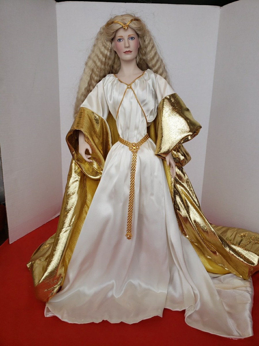 Franklin Mint Heirloom Queen Galadriel 23in Porcelain Doll Lord of the  Rings | eBay