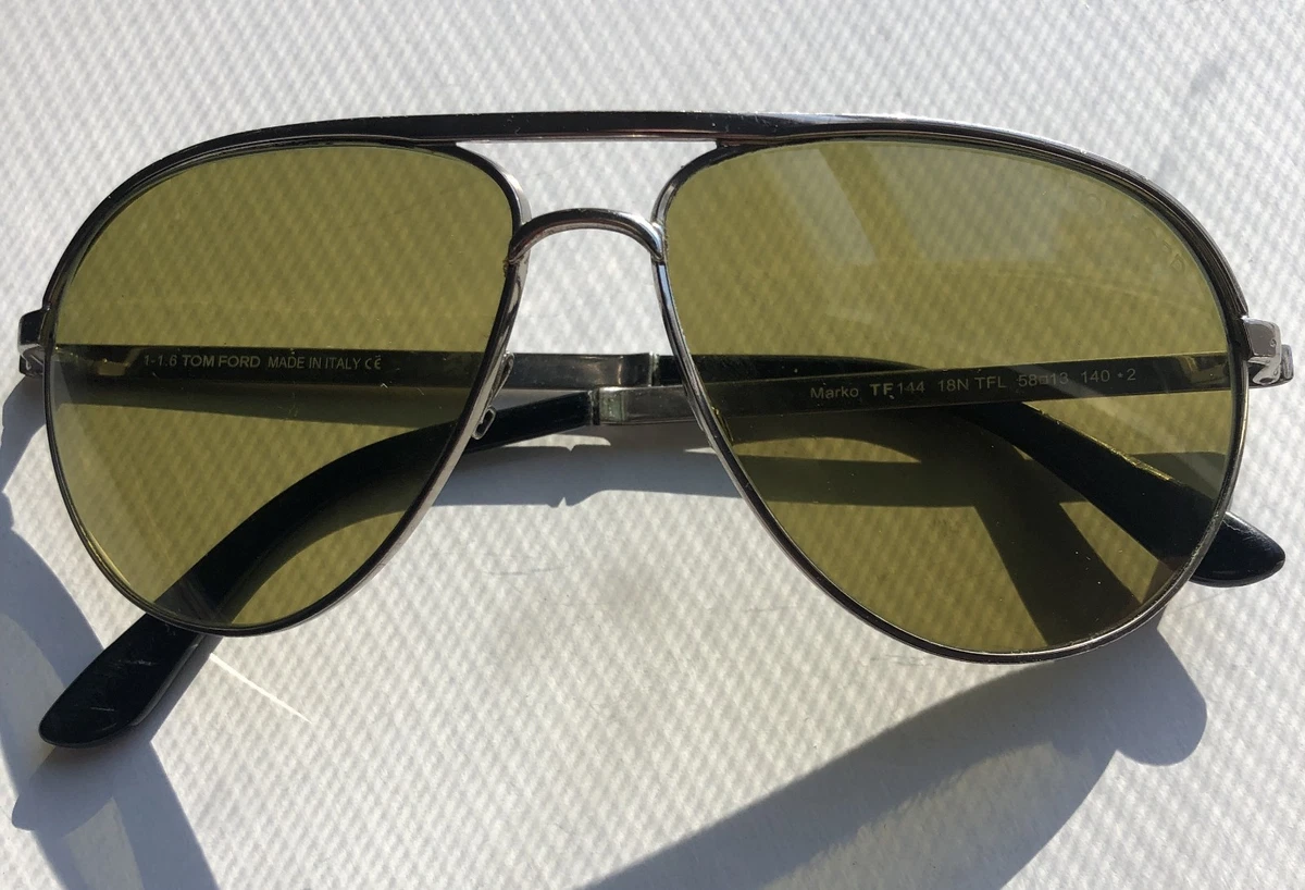 Tom Ford Silver Anti-Reflective Sunglasses for Men for sale  display picture 1