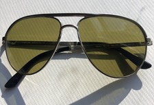 Tom Ford MARKO 144 Silver, Green Sunglasses TF144 18N 58mm, Mens, with wear