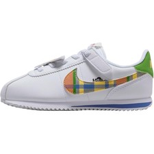 Nike Cortez Abrasion Resistant Low top Kids Lifestyle Shoes White Children Aged