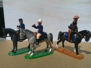 Trophy Miniatures, Zulu Wars, British Lord Chelmsford, aide & scout, 54mm lead