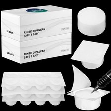 48 Pcs Dip Foam Rinse Cup Disposable Dip Cups Cleaning for Needles Tip Profes...