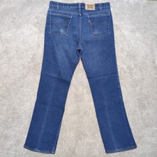 Vtg Levi s Red Tab Action Jeans 38x32 Blue Stretch Denim High Rise USA