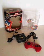 Sega Mega Drive Genesis Volume 2 Plug In Tv Game Console Red With 6 Games