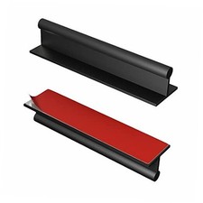 HRX Self-Adhesive Edge Fingerpull Door Handle - Easy to Install 2 Black