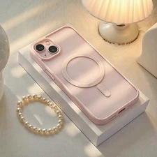 Macaron Magnetic Phone Case: Anti-Yellowing Acrylic-TPU Cover