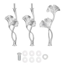 1Set 3-Tier Cupcake Stand Hardware Fitting for Cake Stand Blossom Silver