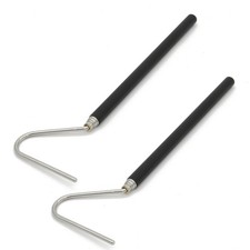 JIHAQUA Stainless Steel Extensible Snake Hook 39 inch 2pcs, 39 2 Pcs