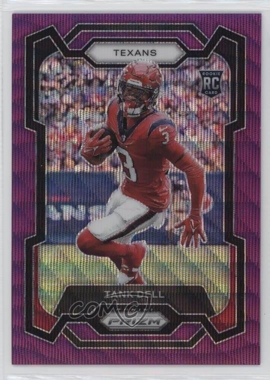 2023 Panini Prizm Rookies Purple Wave Prizm 92/99 Tank Dell #341 Rookie RC 13kh