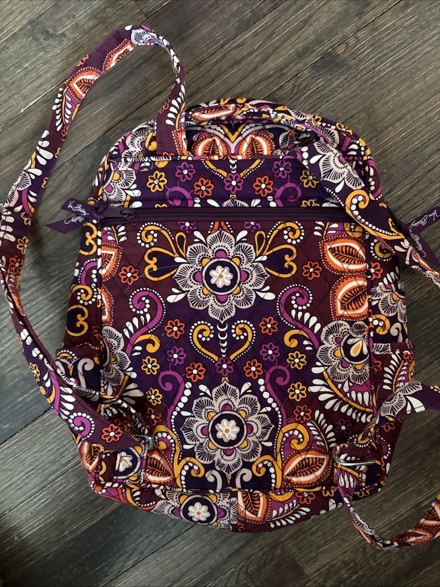 Vera Bradley Quilted Mini Backpack Safari Sunset EUC | eBay display picture 2