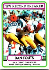 1980 Topps - Dan Fouts #3 - Near Mint or Better