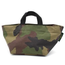 Herve Chapelier 901W Mini Tote Bag Borsa a mano in nylon verde mimetico leggera