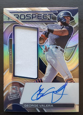 2022 Spectra George Valera Prospect Jersey Auto Prizm 92/99 #PJA-GV Guardians