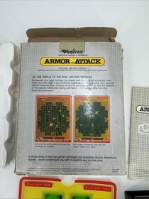 Armor Attack Vectrex Complete In Box CIB Good Shape With Overlay Manual Tray