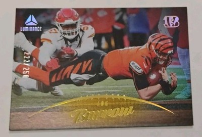 2023 Panini Luminance Joe Burrow Gold Parallel #/250 Cincinnati Bengals #76