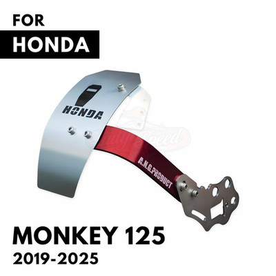 Rot Silber Heckfender Spritzschutz Schutzblech für 2019-2025 Honda Monkey 125...