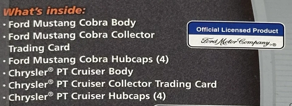 ZipZaps Micro RC American Favorites Body Kit Ford Mustang Cobra & PT Cruiser-New - Image 4 of 4