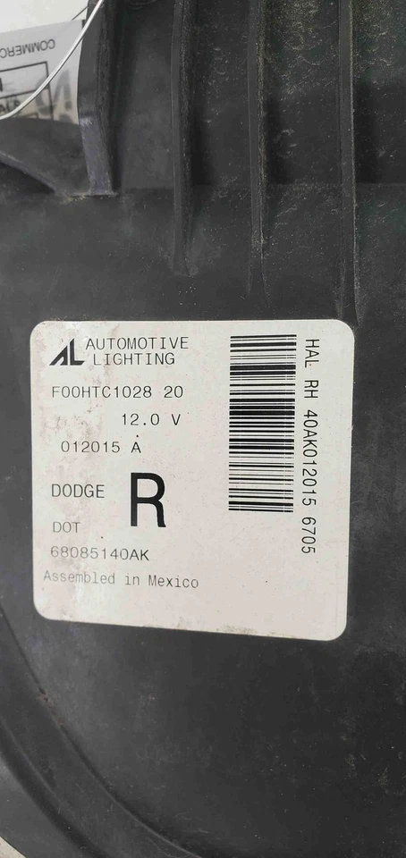 Headlamp Assembly DODGE DART Right 13 14 15 16 halogen Foto 3 de 4